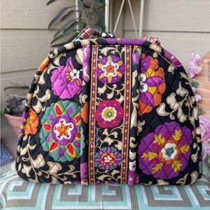 Y2K Vera Bradley Kisslock Floral Quilted Bag Purse Retired Grandma Shoulder Bag